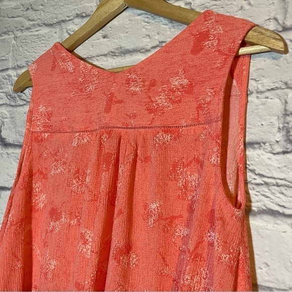 H By Halston Sleeveless V Neck Swing Button Front Viscose Top Size Medium - Picture 7 of 10